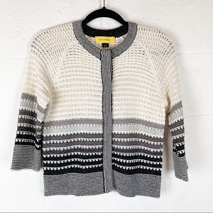 St. John | P (XS) | sparkle wool knit cardigan